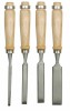 Stechbeitel Stemmeisen Holzbeitel 6 12 18 24 mm 4 tlg