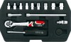 Steckschl�sselsatz Knarrenkasten Werkzeugkoffer 1/4 15 tlg  XS