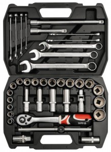 Steckschl�sselsatz Knarrenkasten Werkzeugkoffer 1/2 38 tlg M