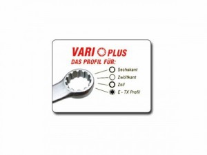 Gabel-/Ringschl�ssel Multi Satz 4 in 1 VARIOPLUS 12 tlg