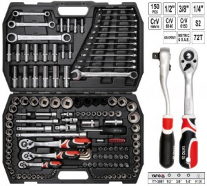 Steckschl�sselsatz Knarrenkasten Werkzeugkoffer 1/4 3/8 1/2 150 tlg XXl