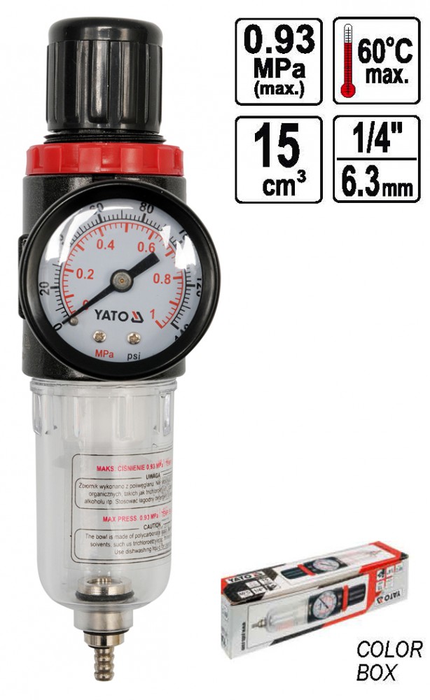 Druckminderer mit Manometer und Filter 1/4 eBay